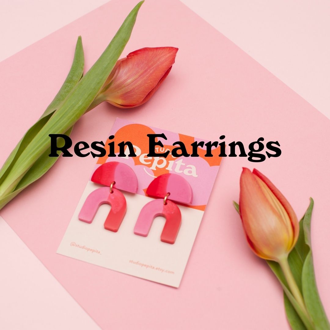 Pippa Earrings - Mauve - Resin - Sézane