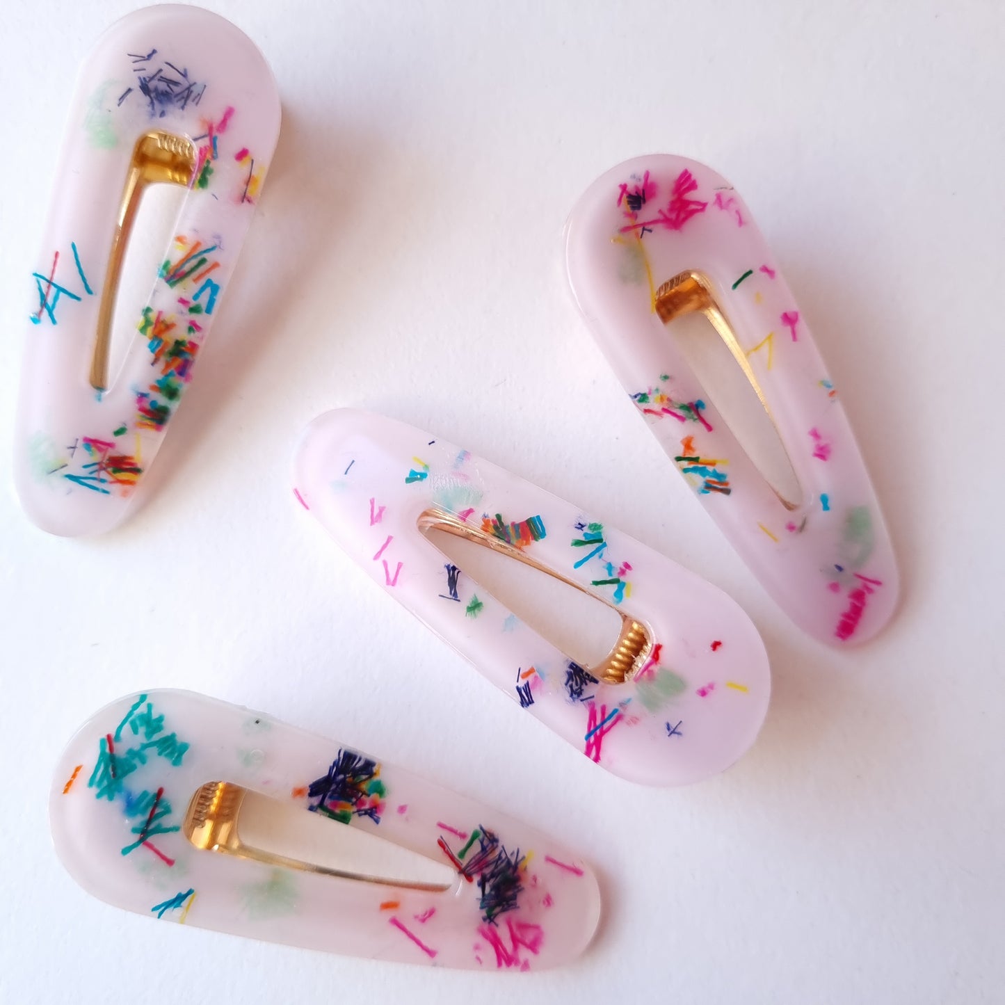 Seconds Confetti Eco Resin Hair Clip