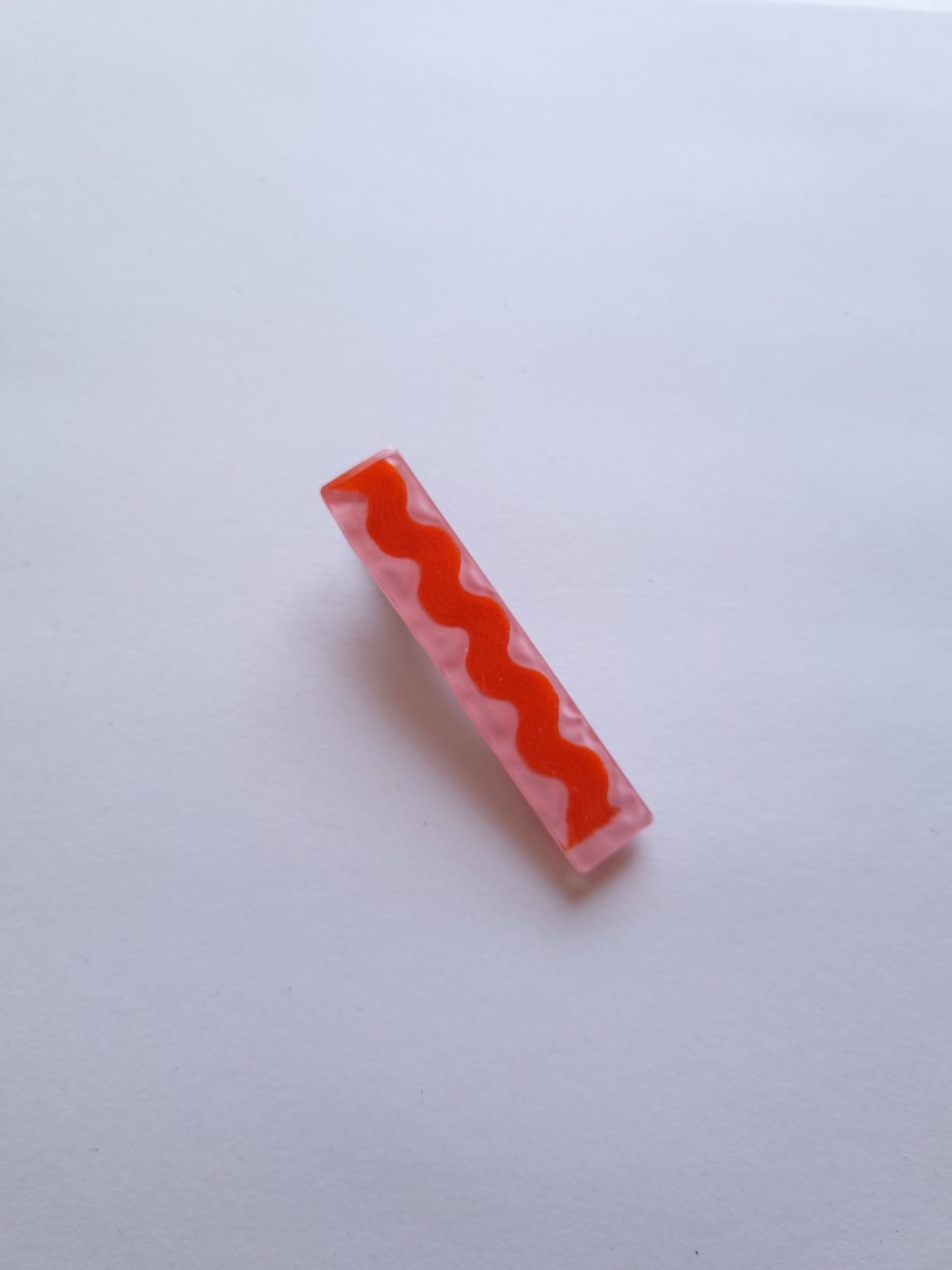 Seconds Mini Cartwheel Pink & Orange Hair Clip